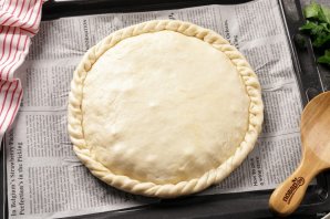Бездрожжевой пирог с курицей