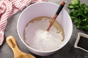 Бездрожжевой пирог с курицей