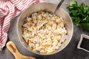 Бездрожжевой пирог с курицей