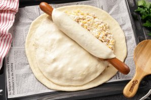 Бездрожжевой пирог с курицей