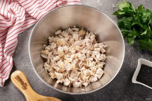 Бездрожжевой пирог с курицей