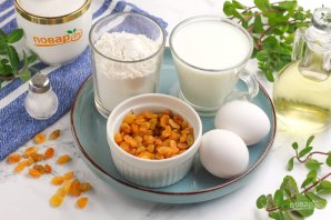 Блины с изюмом