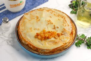 Блины с изюмом