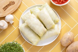 Постным? голубцы с картошкой