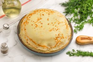 Блины с форелью