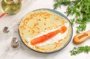 Блины с форелью