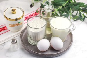 Ажурные блины на молоке (легкий рецепт)