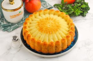 Сметанный пирог простой в духовке