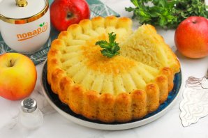 Сметанный пирог простой в духовке