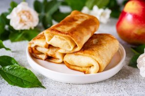 Блинчики с яблом?ами