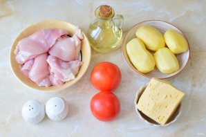 Мясо по-французски с курицей Мясо по-французски с курицей
