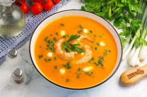 Тыквенный суп Ѽ? креветками