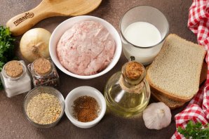 Котлеты из фаршм? с хлебом