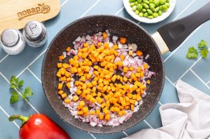 Паста орзо с овощами