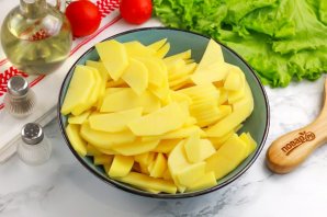 Лисички, жареные с картошкой