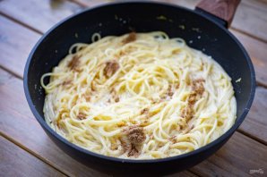 Паста с лимоном и сливками