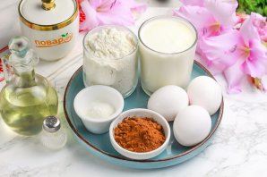 Простой шоколадный пирог из кислого молока