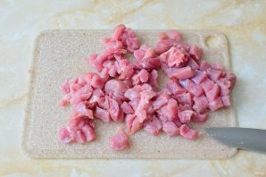 Тушеная капуста с индейкой